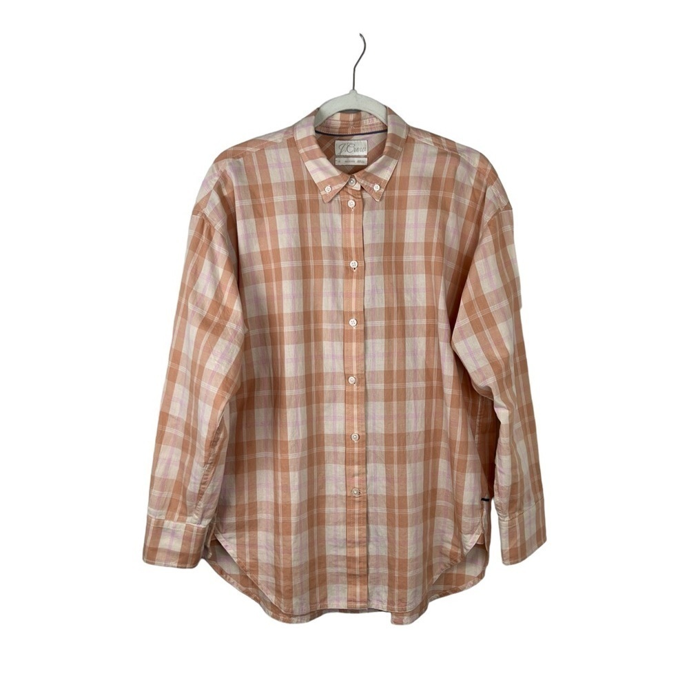 J Crew Relaxed Fit Featherweight Flannel Shirt Friday Plaid BB256